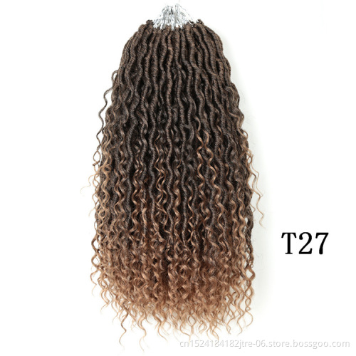 short gypsy river goddess faux locs with curly hair, curly bohemian passion twist river locs crochet braids twist natural deep